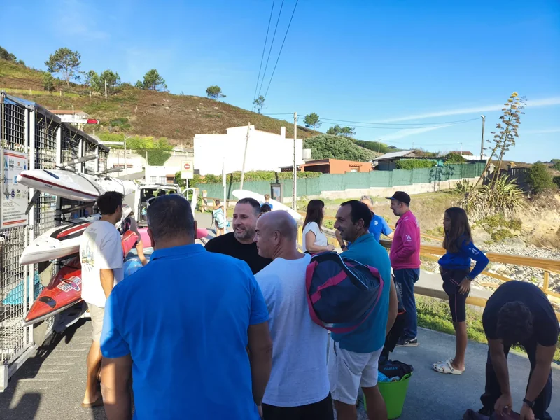 Persoas do club compartindo unha xornada ao aire libre